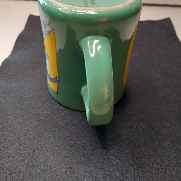 Disney Donald Duck Green/Yellow  Mug Cartoons/Movies Cottagecore Grandmacore - Picture 5 of 7